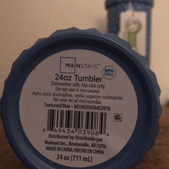 Set of 2 Mainstays 24-Ounce Eco-Friendly Textured Tumblers! Brand New With Tags - Picture 3 of 3